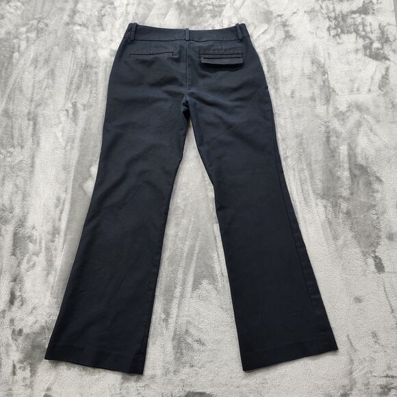 Banana Republic Pants Womens 2P PETITE Black Low Rise Flare Leg Office Preppy - Picture 2 of 12